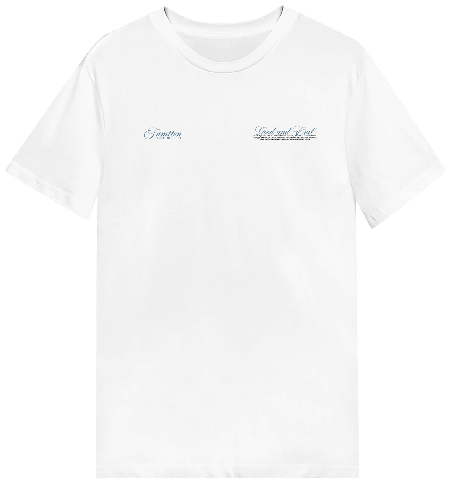 Good & Evil DemAngel Futuristic Tshirt White