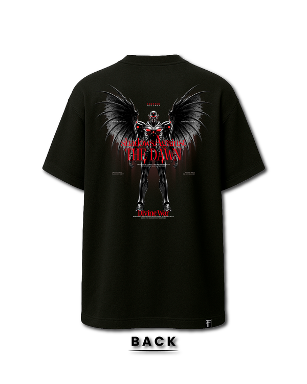 Good & Evil Devil Futuristic Tshirt Black