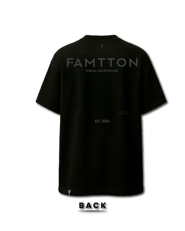 Basic Famtton Eternal Collection – Camiseta oversized negra